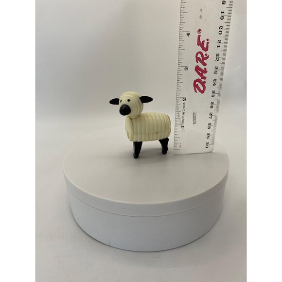 Vintage 70s Fisher-Price Play Family Farm Animal White Sheep Toy - Picture 2 of 8